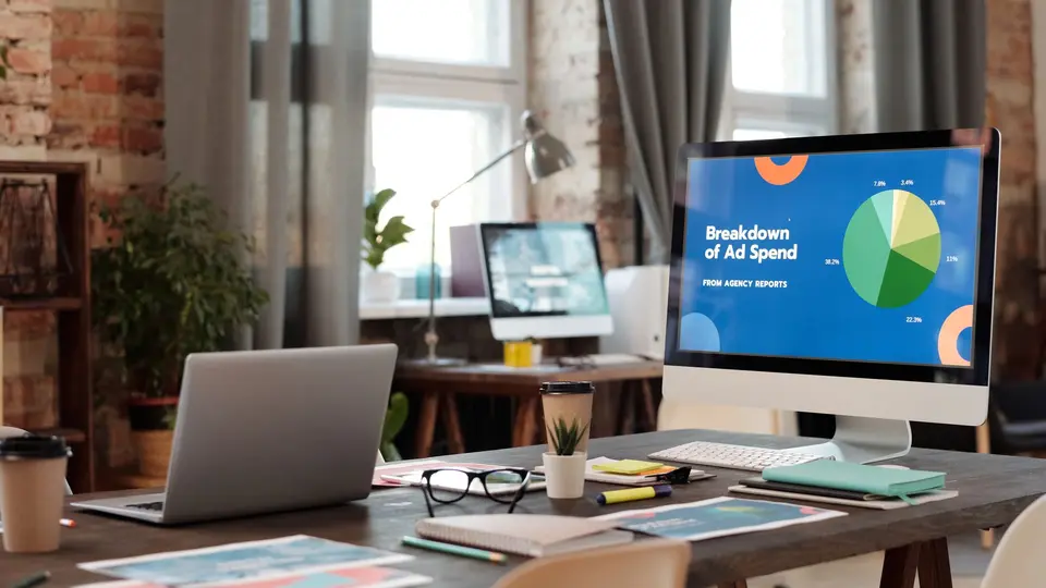 Sleek marketing boardroom presentation with consumer trend charts